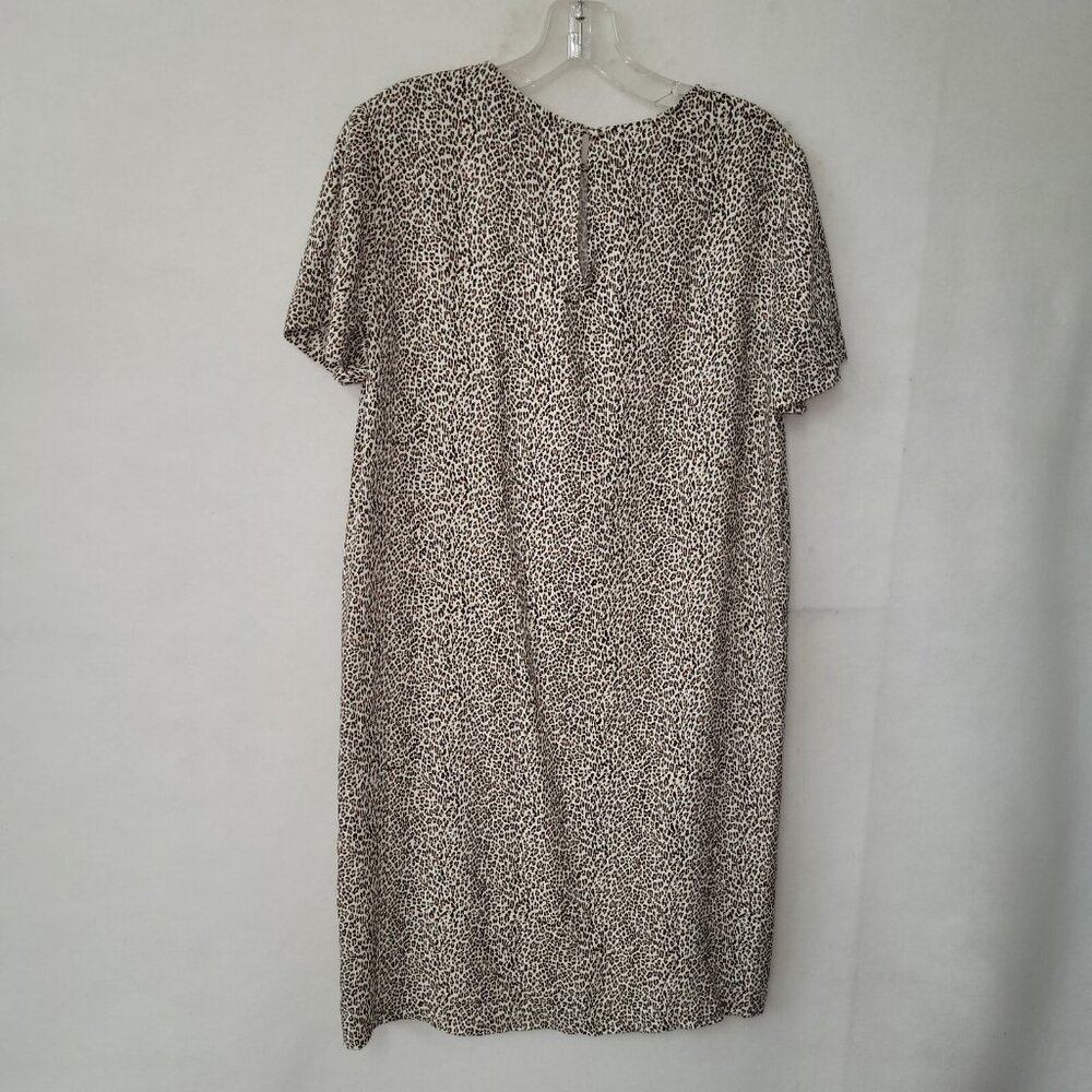 Jenni Kayne Dress Womens M Leopand Print TShirt‎ Dress Short Sleeve Viscose - Picture 6 of 13